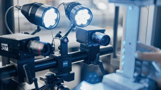 ARAMIS Optical Strain System about to measure a tensile test